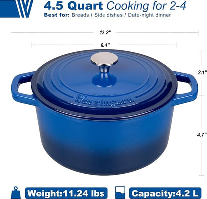 VORRINGARD Enameled Cast Iron Dutch Oven Pot - Image 2