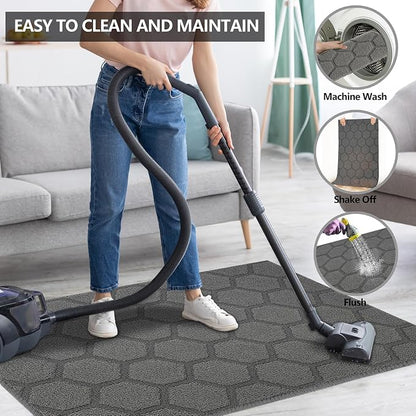 FONEYI Indoor Door Mat, Entrance Rug 24" x 36" Non-Slip Rubber Backing - Image 6