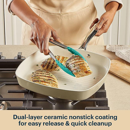 Pyrex 11-Inch Grill Pan Ceramic Cookware - Image 4
