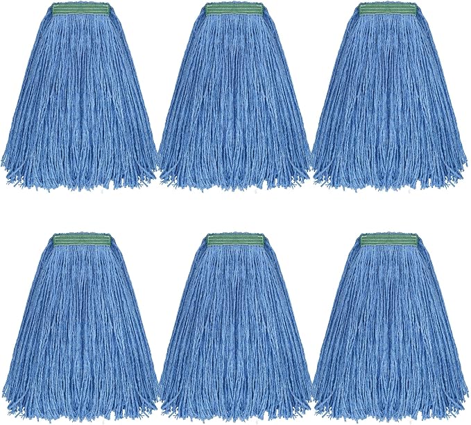 Matthew Cleaning 16oz 6Pack Cotton Floor Mop, Cotton Looped-Open String Heavy by MATTHEWCLEANINGPRODUCTS