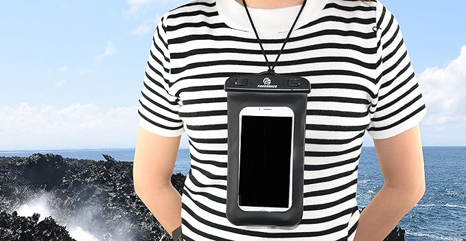 Freegrace Waterproof Pouches with Waist Strap / Pouch Case Bundle Set- Keep Your Phone & Valuables Dry and Safe - Waterproof Dry Bags for Boating Swimming Snorkeling Kayaking Beach Water Parks Pool