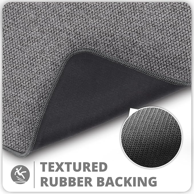 Toilet Rugs U Shaped Bathroom Rug, Machine Washable Non Slip Quick Dry Super - Image 4