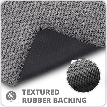 Toilet Rugs U Shaped Bathroom Rug, Machine Washable Non Slip Quick Dry Super - Image 4