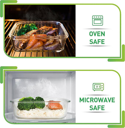 Prep Naturals Glass Meal Prep Containers - Image 3