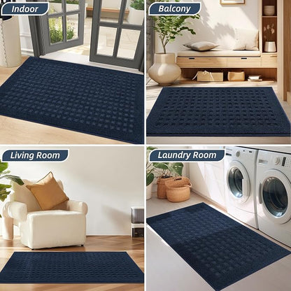 BEQHAUSE Waffle Door Mats Indoor 24"x36", Dog Mat - Image 8