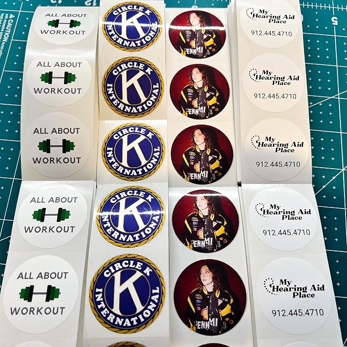 150 Custom Circle/Square BOPP Roll Labels- Personalized Stickers - Image 8