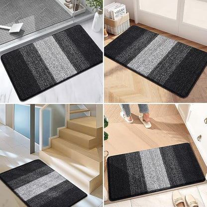 Kitinjoy Indoor Outdoor Door Mat, 71x47 Non-Slip Absorbent Dirt Trapper - Image 6