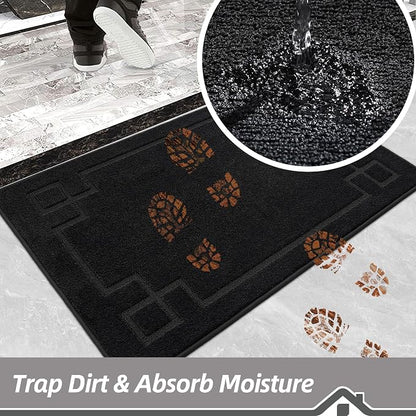BEQHAUSE Door Mat 32" x 48", Non-Slip Door Mats Indoor Entryway Rugs Washable - Image 3