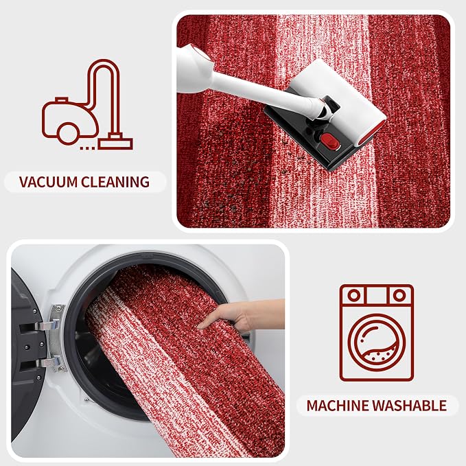 Kitinjoy Indoor Outdoor Door Mat, 40x32 Non-Slip Absorbent Dirt Trapper - Image 5