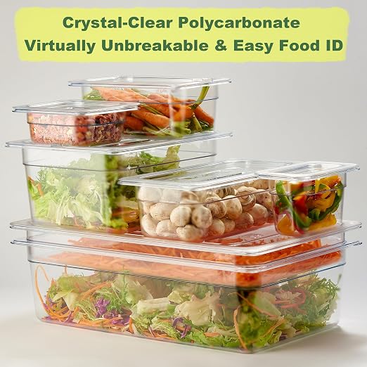 CURTA 4-Pack 1/2 Size 4" Deep NSF Polycarbonate Food Pans - Image 8