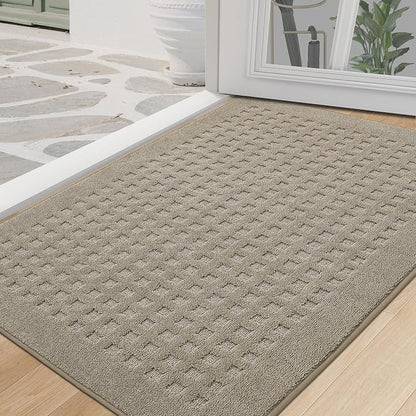 BEQHAUSE Waffle Door Mats Indoor 32"x48", Dog Mat by BEQHAUSE