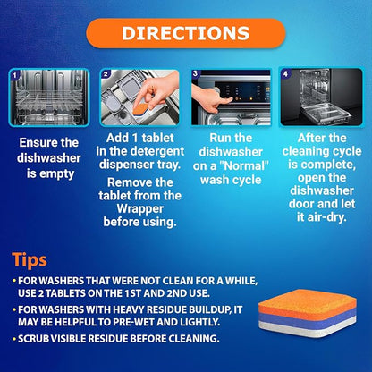 Washing Machine Cleaner Tablets Front Loader 28 Pack & Dishwasher Cleaner - Image 4