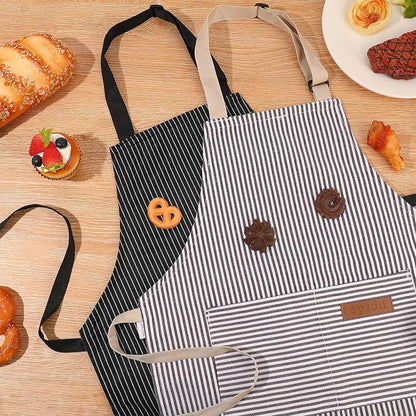2 Pack Stripes Kids Apron, Kids Cooking Aprons - Image 8