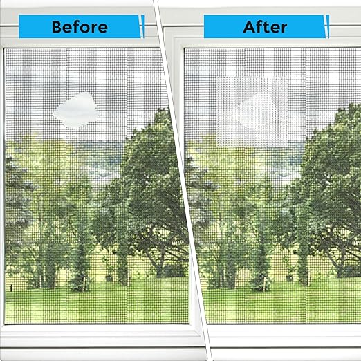 White Window Screen Repair Tape, 2 in X 30 FT Kit - Image 4