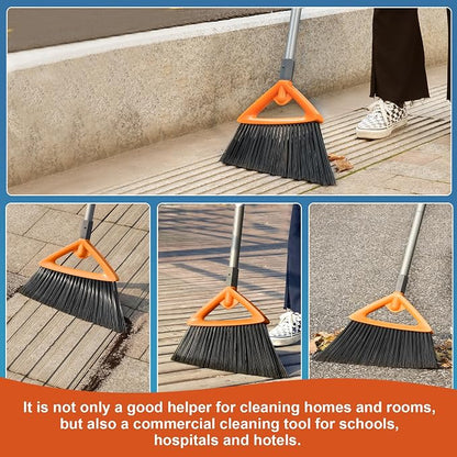 Outdoor Brooms for Sweeping Patio, Commercial Grade Heavy Duty Broom - Image 6