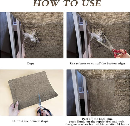 KING MOUNTAIN Fine Linen Repair Patches, Self-Adhesive Linen Fabric Patches - Image 5