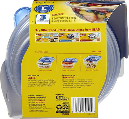 Glad GladWare Big Bowl Food Storage Containers - Image 3