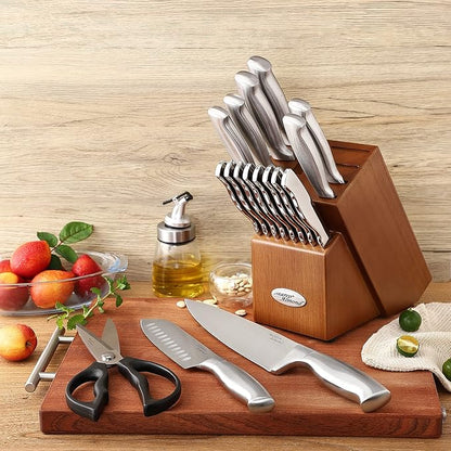 Marco Almond MA22 Knife Sets, 19 Pieces Stainless Steel Hollow Handle Kitchen - Image 4