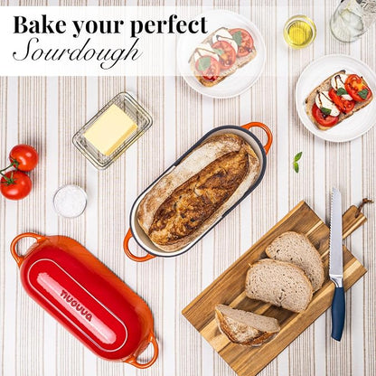 Enamelled Cast Iron Bread Loaf Pot – Dutch Oven - Image 7