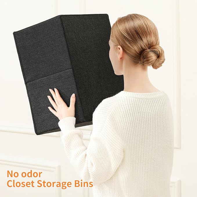 linen closet organizers and storage, 3 Pack Large Storage Baskets, Clothing - Image 6