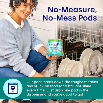 Dropps UltraWash Dishwasher Pods, Lemon Citrus - Image 4