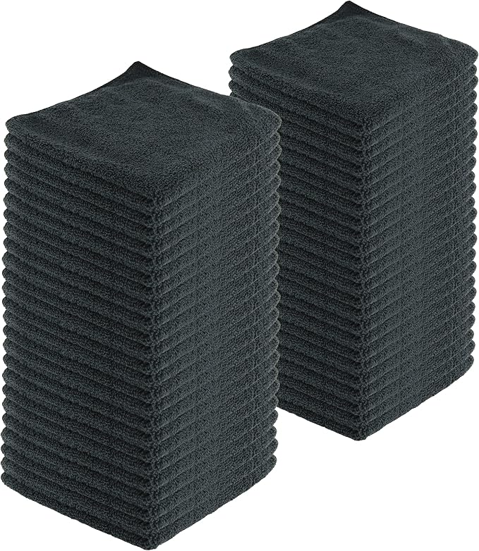 Microfiber Cleaning Cloths, 48 Pack, All-Purpose, Highly Absorbent, Washable by JDHomease