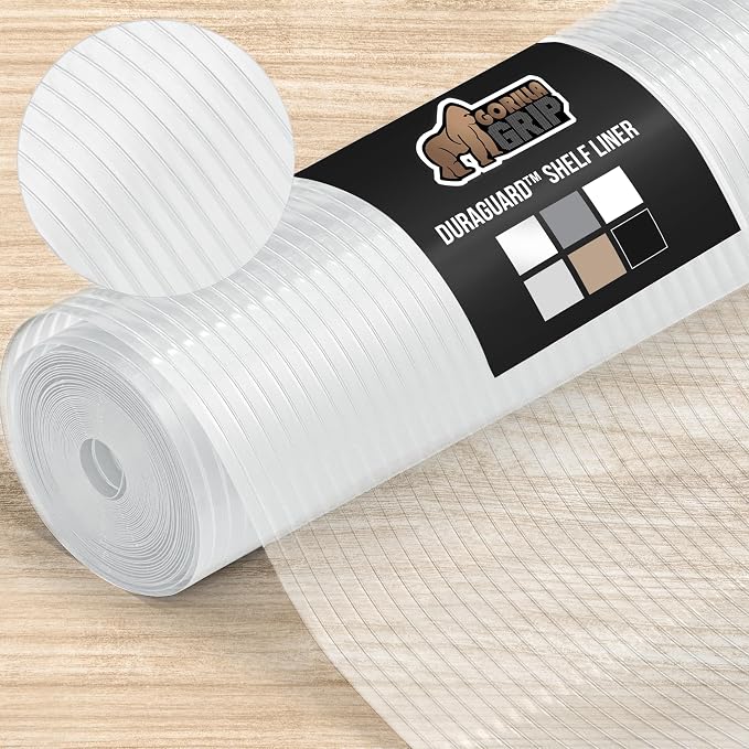 GORILLA GRIP DuraGuard Shelf Liner, 17.5x20 Non-Adhesive Cabinet Liners by GorillaGrip