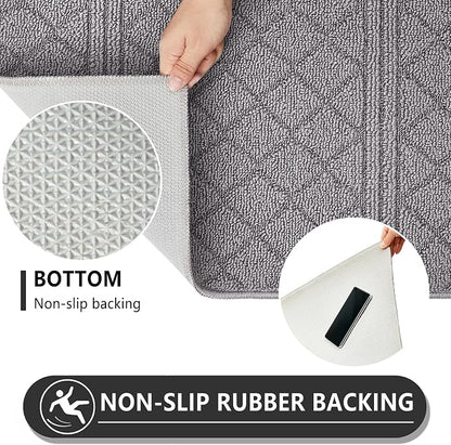 REFETONE Indoor Doormat, Front Back Door Mat 32"x48" Absorbent Rubber Backing - Image 3