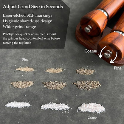 TLYSXPRO Wooden Pepper Grinder – Refillable Pepper Mill - Image 6