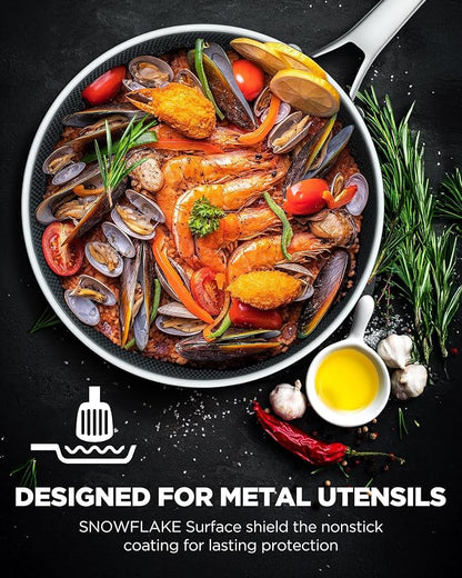 Non Stick Frying Pans Set, Hybrid Fajita Frying Pans Nonstick, non stick - Image 6