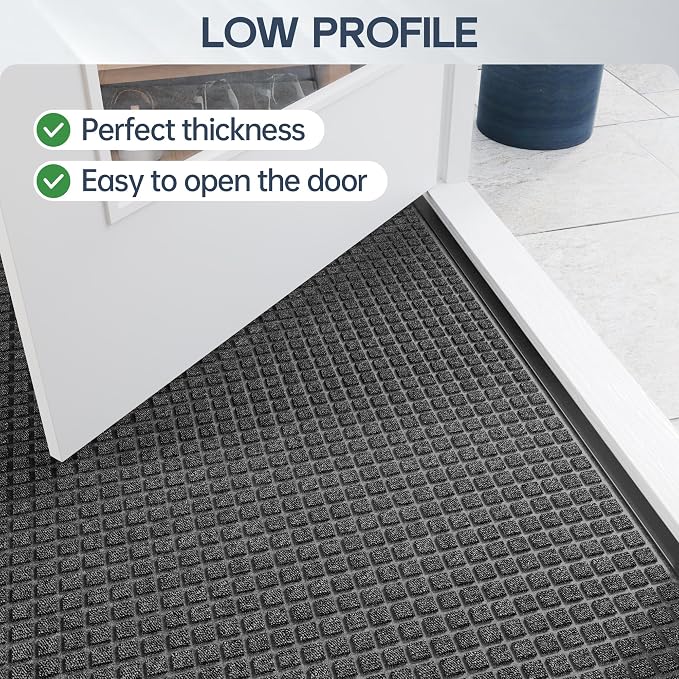 Amyracel Welcome Mat Indoor Door Mat, Heavy Duty Outdoor Mats - Image 2