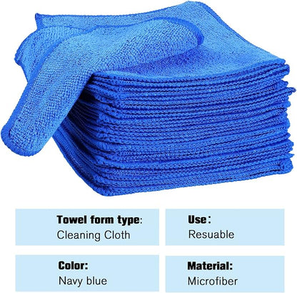 Tanlade Microfiber Cleaning Cloth 6"x6" Cleaning Rags Reasonable Kitchen Towels - Image 3