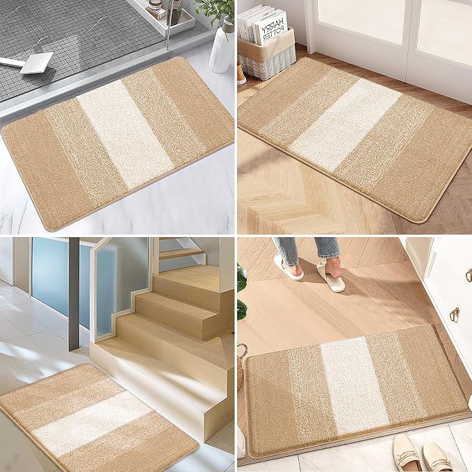 Kitinjoy Indoor Outdoor Door Mat, 47x24 Non-Slip Absorbent Dirt Trapper - Image 6