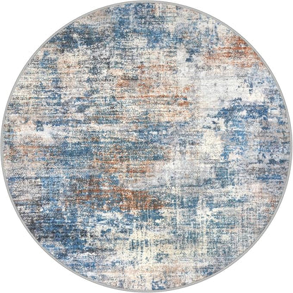 IOHOUZE Round Area Rug 3 Ft Circle Entryway Rugs Round Washable Door Mat Indoor - Image 9