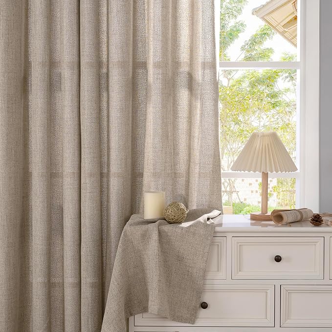 YoungsTex Small Linen Curtains 36 Inch Length - Image 7