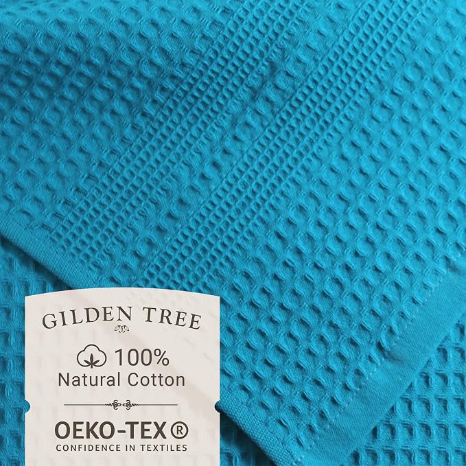 GILDEN TREE Waffle Hand Towels for Bathroom Quick Dry Towel Super Absorbent - Image 2