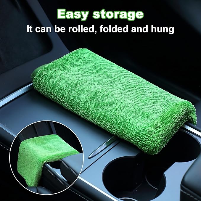 JOYMOOP Microfiber Towels for Cars, 2 Pack 35.4" x 23.6" Car Drying Towel - Image 8