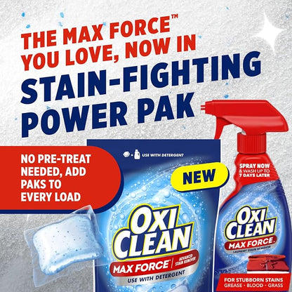 OxiClean Max Force Advanced Stain Remover Power Paks, Use - Image 2