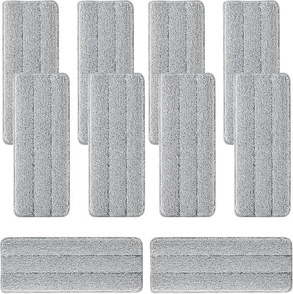 10Pcs Joymoop Mop Replacement Pads, 13 * 4.9'' Universal Mop Pads Mop Head by Bluearks