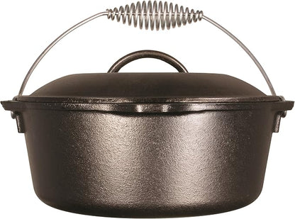 Lodge 5 Quart Pre-Seasoned Cast Iron Dutch Oven - Image 2