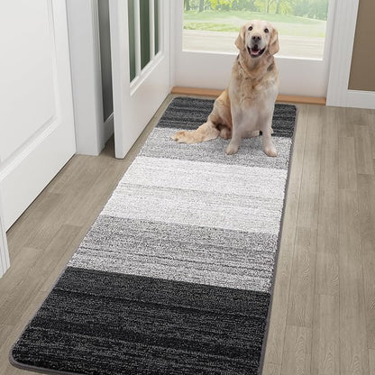 Kitinjoy Indoor Outdoor Door Mat, 48x30 Non-Slip Absorbent Dirt Trapper by Kitinjoy