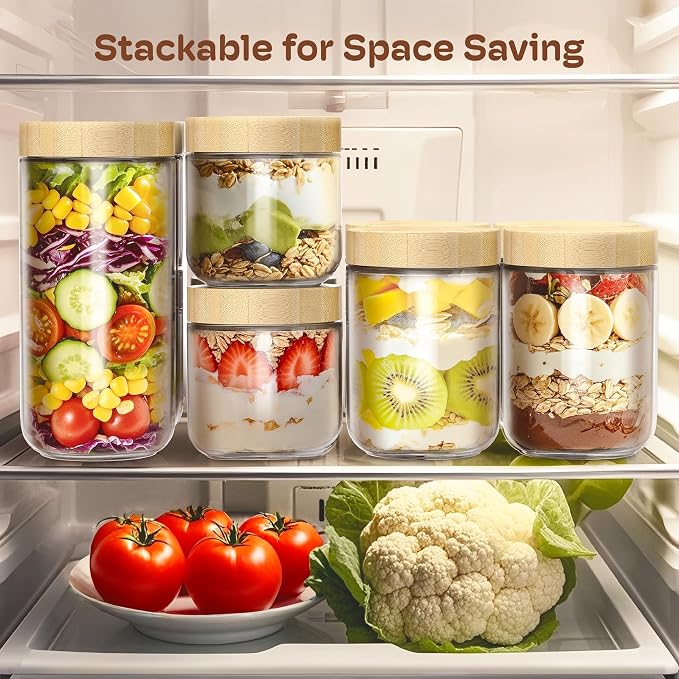 2 pack 24oz Overnight Oats Containers - Image 6
