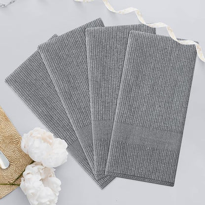 Homaxy Premium Kitchen Towels, Large Cotton Kitchen Hand Towels, Flat and Terry - Image 7