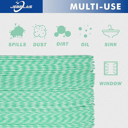 JEBBLAS 100Pack Reusable Cleaning Cloths 11.8‘’x11.8‘’ Handi Wipes Reusable - Image 4