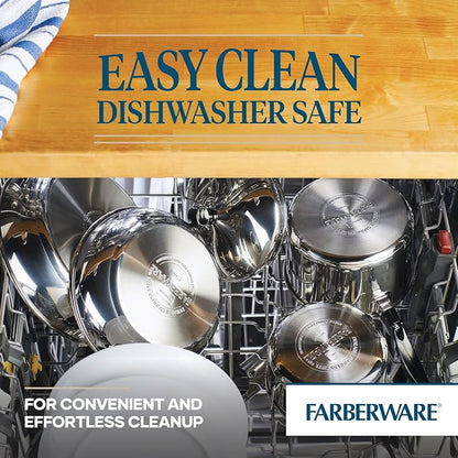 Farberware Classic Stainless Steel Frying Pan Set / Fry Pan Set / Stainless - Image 5