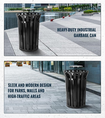 Trash can Lid for Alpine Commercial Outdoor Trash Can - Image 7