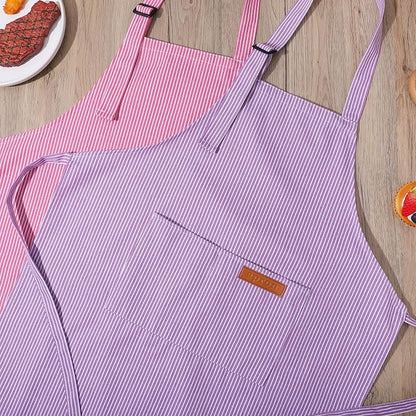2 Pack Stripes Kids Apron, Kids Cooking Aprons - Image 6
