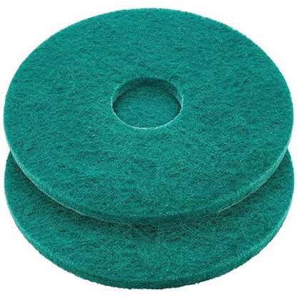 2 Pcs 12" Green Scrubbing Pads Commercial Cleaning Orbiter Pads-Maintenance Non by Teenyyou