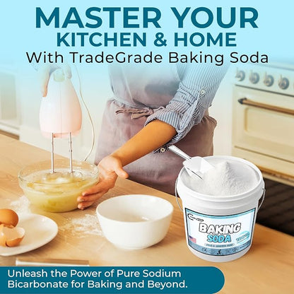 TradeGrade Pure Baking Soda Powder – 15 lb Bucket, Sodium Bicarbonate Powder | - Image 3