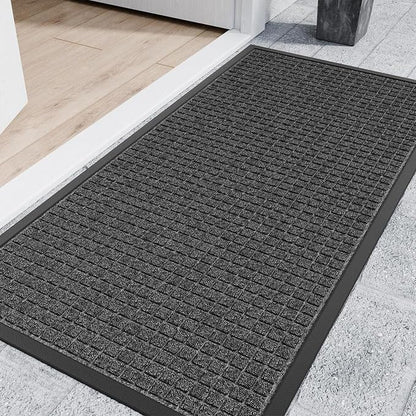 Indoor Outdoor Front Door Mats, Garage Entrance, Stain and Fade Resistant by Futurwit